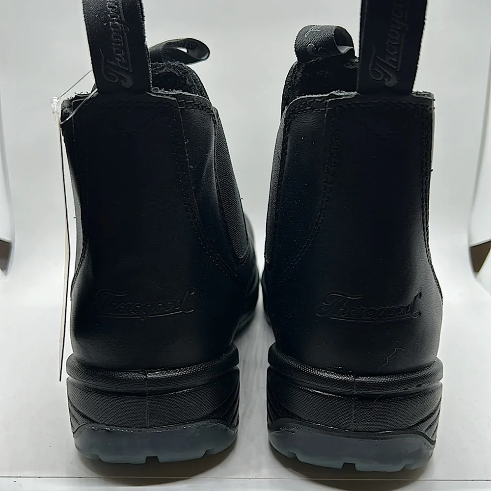 Thorogood Job Fitted NIB Black Leather Work Boots Shoes **Size 9.5** - Picture 5 of 7